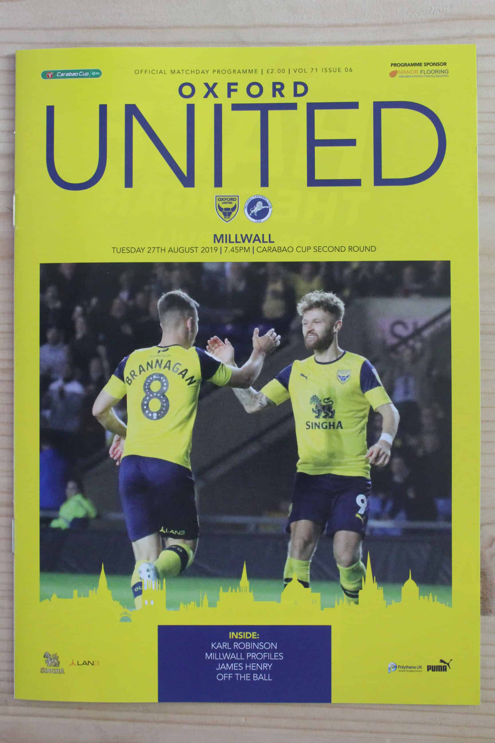 Oxford United FC v Millwall FC